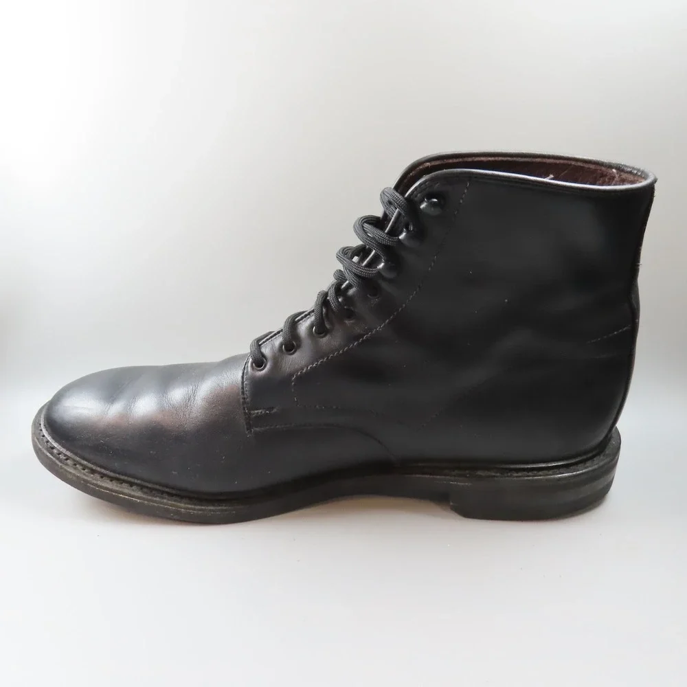 Allen Edmonds Higgins Mill Weatherproof 14‎ D Black Boots Leather Dainite Soles